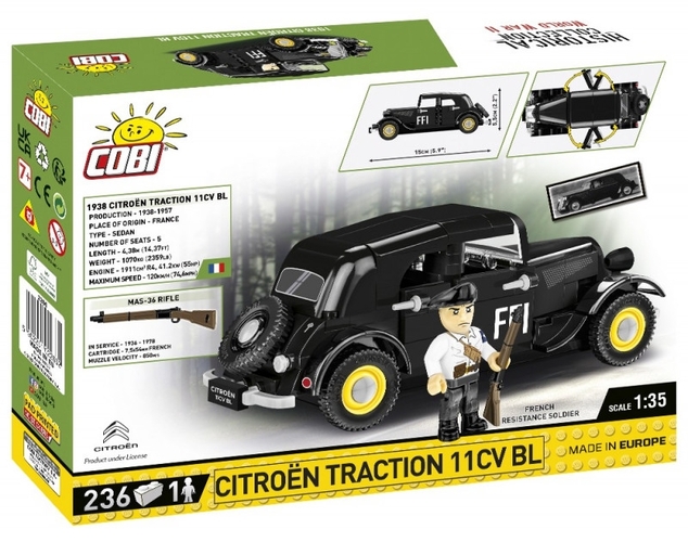 Cobi 2266 1938 Citroën Traction 11CV, 1:35, 236 PS, 1 f
