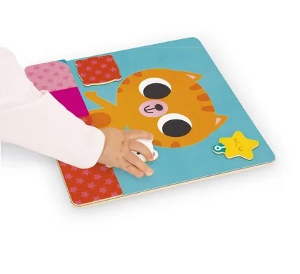 Janod Magnetická hračka Denné aktivity a priraďovanie Mačka s predlohami
