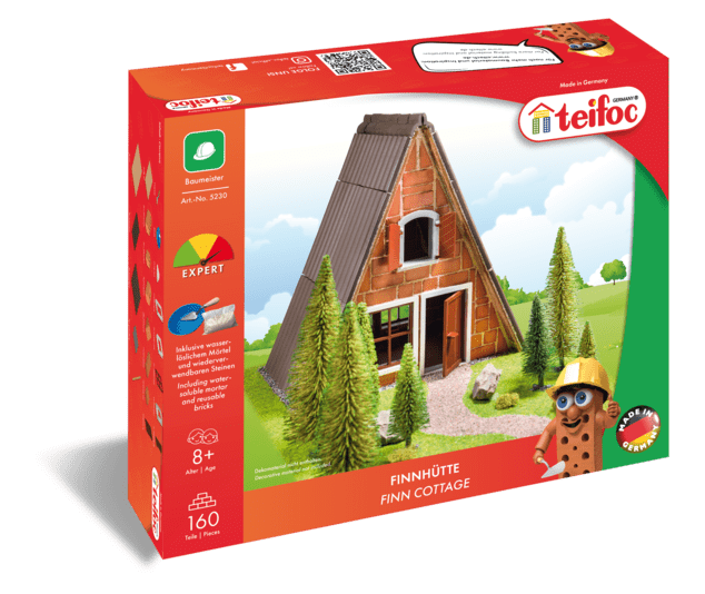 TEIFOC stavebnica Fínska chatka 160 dielikov
