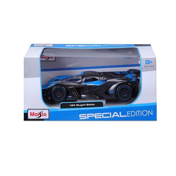 Maisto - Bugatti Bolide, metallo nero-blu, 1:24