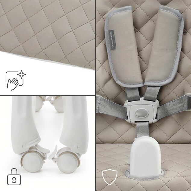KINDERKRAFT Stolička jedálenská Tulo Beige