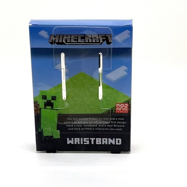 PIXIE CREW &amp; MINECRAFT Nastaviteľný náramok, zelený, 4 multipixely