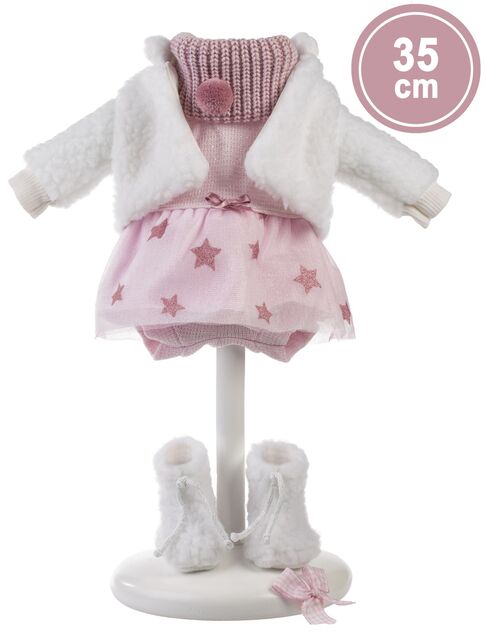 Llorens 535E ELENA - realistická bábika s mäkkým látkovým telom - 35 cm