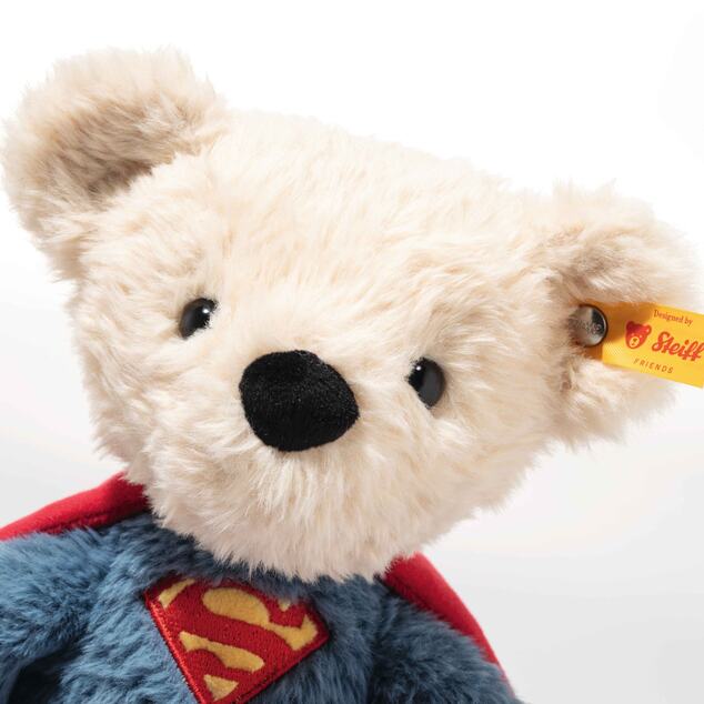 STEIFF Friends Superman Teddy bear, multicoloured plyšová hračka