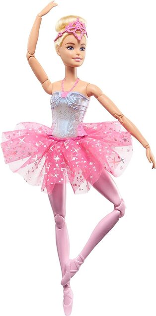 Mattel Barbie Svietiaca magická baletka s ružovou sukňou