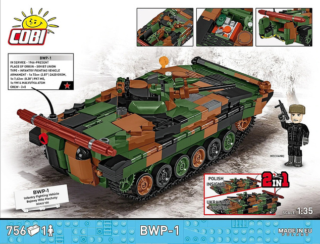 Cobi 2630 Armed Forces BVP (PL/UKR), 1:35, 756 k, 1 f