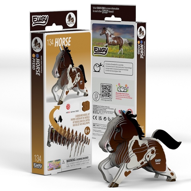 EUGY Pferd 3D Kartonpuzzle