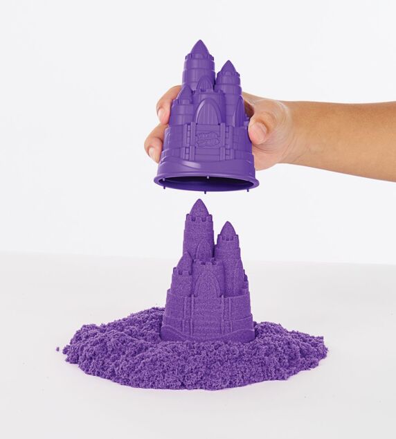 Kinetic sand scatola di sabbia liquida con tappetino viola