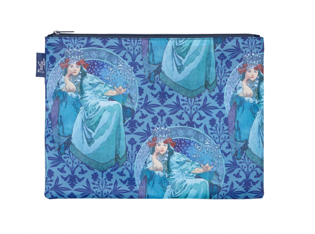 Set von 3 Täschchen Mucha - Hyazinthe