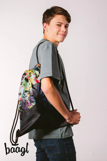 BAAGL SADA 3 Skate Batman Comics: Rucksack, Federmäppchen, Tasche