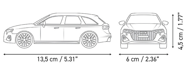 Cobi 24672 Audi RS4 Polizei, 1:35, 153 p, 1 f