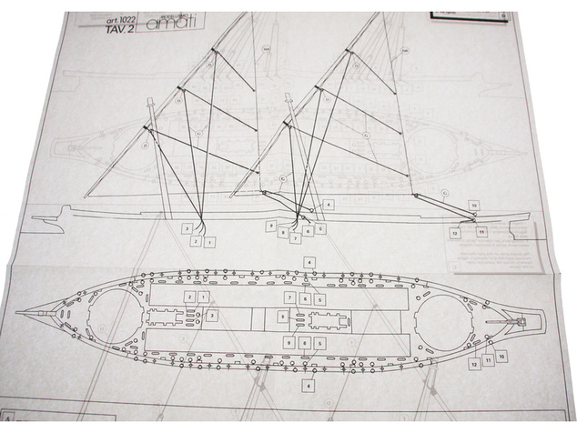 AMATI Arrow bojová loď 1814 1:55 kit