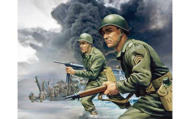Classic Kit VINTAGE figurky A02703V - WWII U.S. Infantry (1:32)