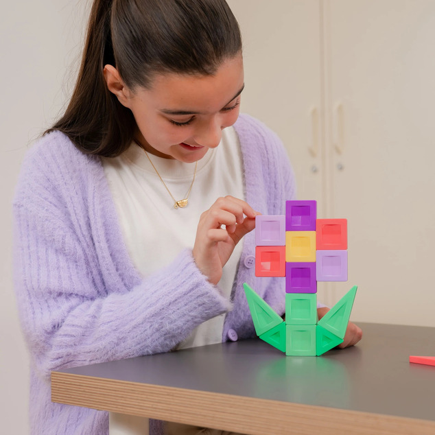 CONNETIX® Pro Build-It Flower Set magnetisches Baukasten 21 Stk