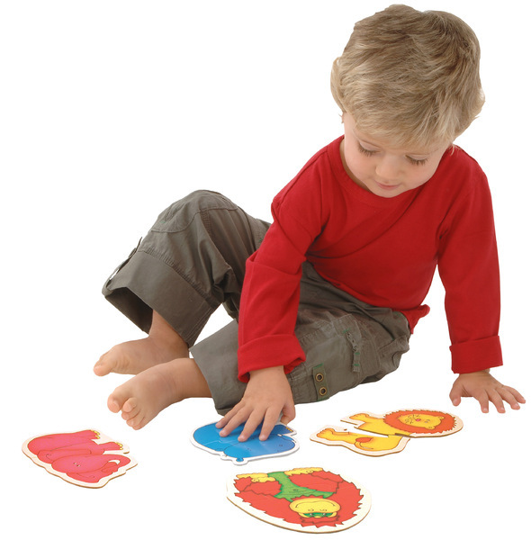 Puzzle pre nejmenších – zvieratká v džungli 2.
