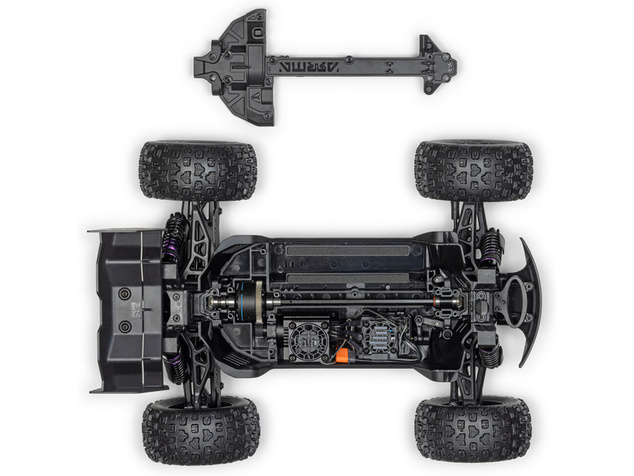 Arrma Mini Kraton 3S DSC BLX 1:16 4WD RTR Basic črna/rdeča