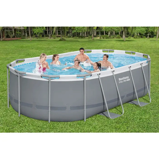 Piscine de jardin Bestway 56620 Power Steel 427 x 250 x 100 cm avec filtration