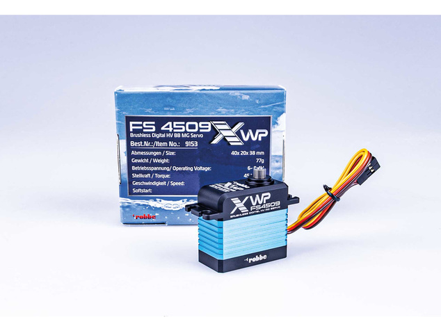 Robbe servo FS 4509X HV 45kg.cm 0.090s/60° MG WP Brushless