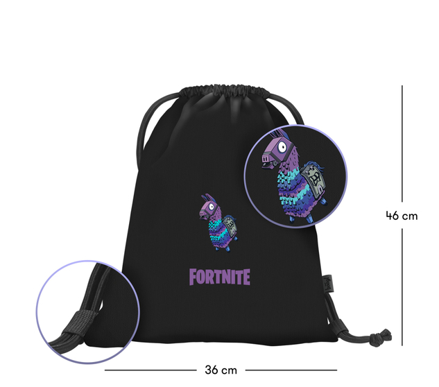 BAAGL SADA 5 Core Fortnite Llama: hátizsák, zseb, övtáska, laptop tok, pénztárca GRS