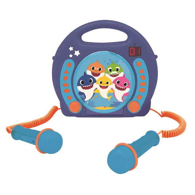 Lexibook Prenosný CD prehrávač s 2 mikrofónmi Baby Shark