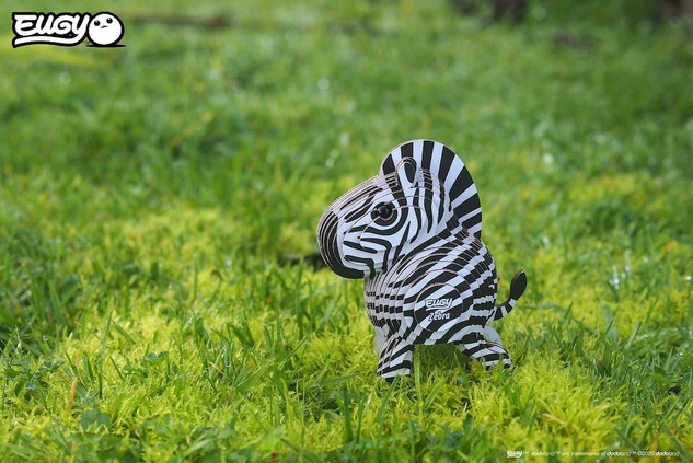 EUGY Zebra 3D kartonová skládačka