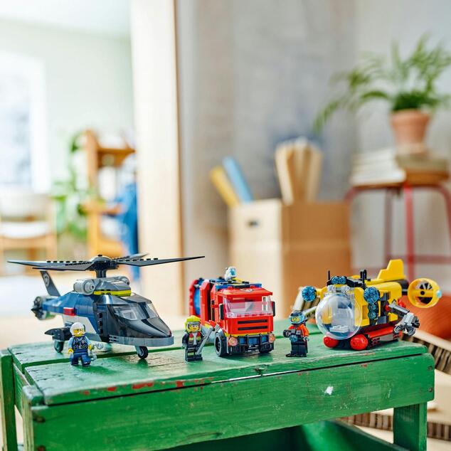 LEGO® City 60462 Remix: Helikoptéra, hasičské auto a ponorka