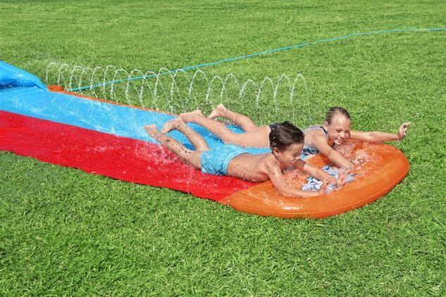 Bestway 52478 H2OGO!® Tsunami Splash Ramp™ tobogán pre 2 osoby 488 x 143 cm
