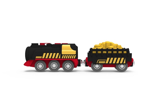 2Kids Toys Parný vlak na batérie s funkciou pary
