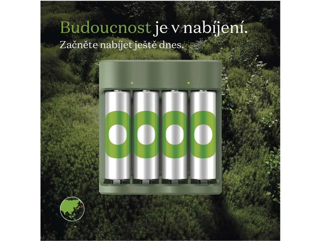 GP USB nabíjačka Eco E441 + 4AA GP ReCyko 2100
