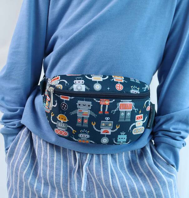 A Little Lovely Company - sac banane pour enfants - robots