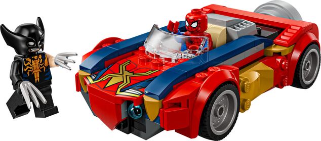 LEGO® Marvel 76336 Spider-Man und Auto vs. venomisierter Wolverine