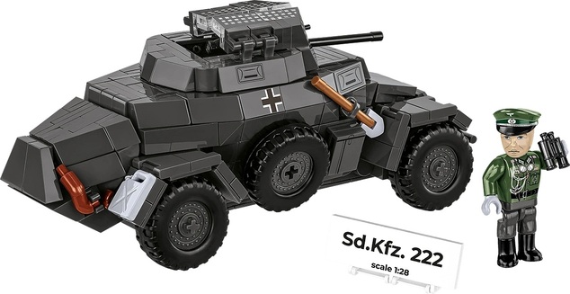 Cobi II WW Sd.Kfz. 222, 1:28, 502 k, 1 f