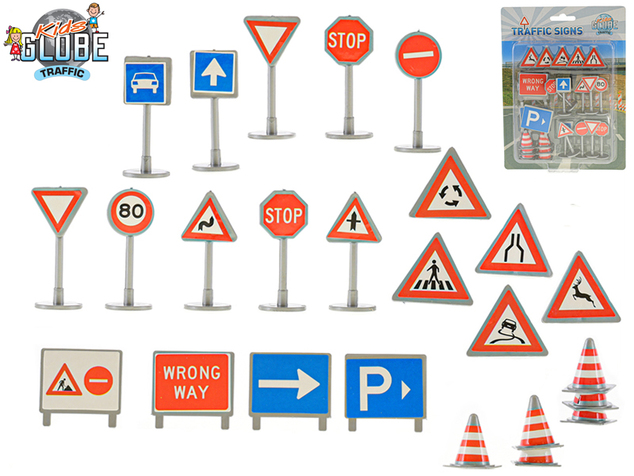 Kids Globe Traffic dopravné značenie 25ks