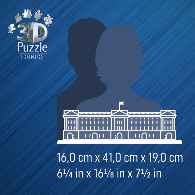 Ravensburger Iconics: Buckinghamský palác (Nočná edícia)
