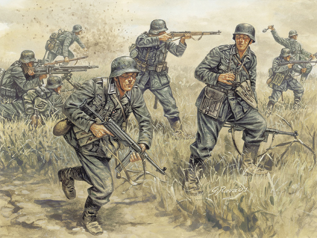 Model Kit figurky 6033 - WWII - GERMAN INFANTRY (1:72)