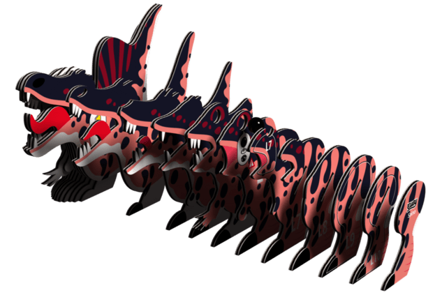 EUGY Spinosaurus 3D kartonasta sestavljanka