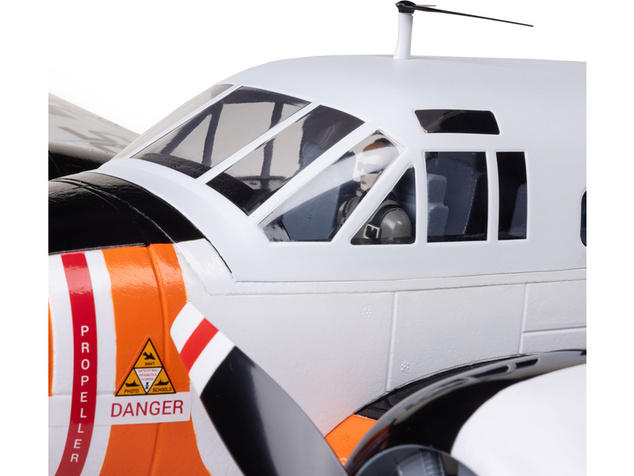 E-flite Beechcraft D18/RC-45J 1.5m BNF Basic AS3X+ SAFE Select