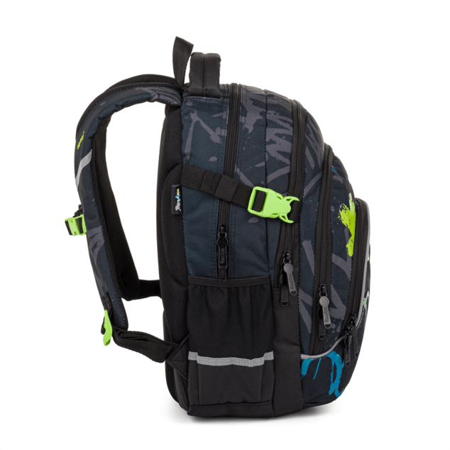 Zaino scolastico OXY SCOOLER Graffiti Blue