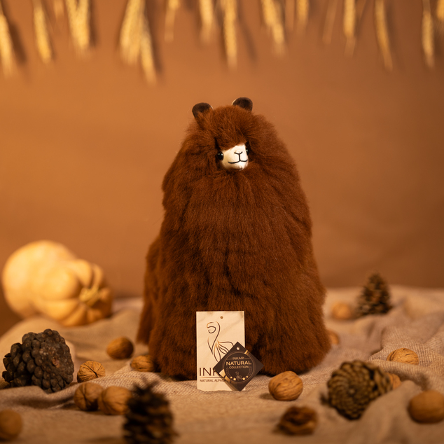 INKARI Plyšová hračka Alpaca Medium Walnut 32cm