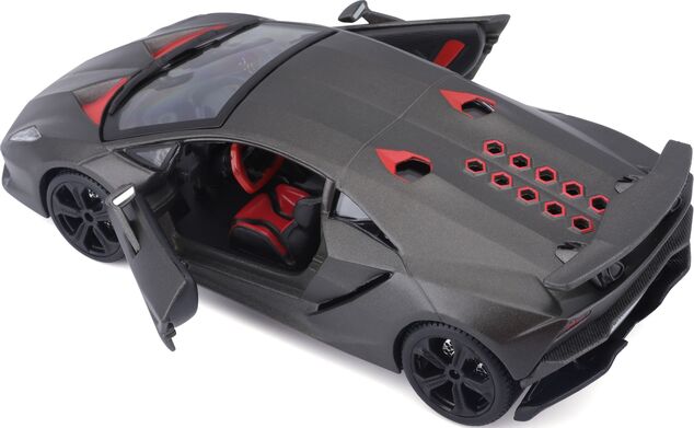 Bburago 1:24 Plus Lamborghini Sesto Elemento Metallic Grau
