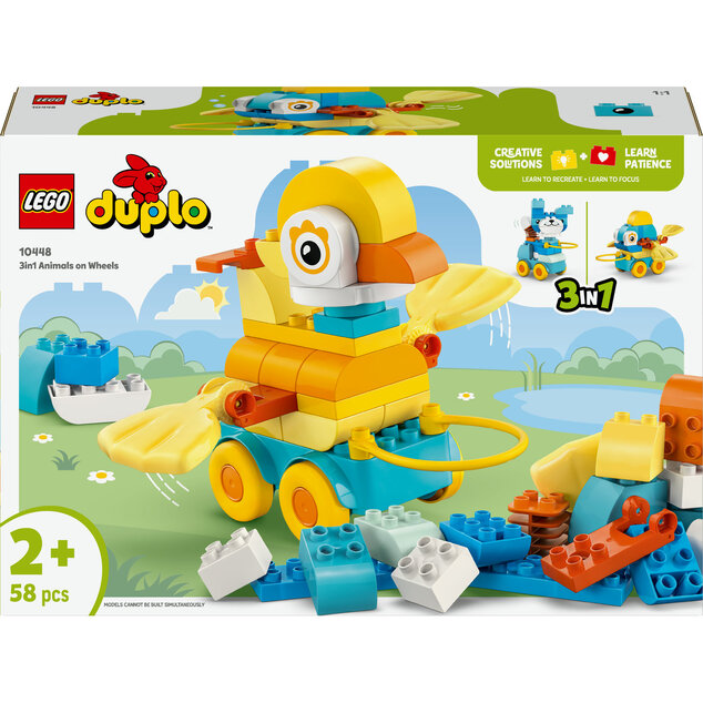 LEGO® DUPLO® 10448 3 v 1: Zvieratká na kolieskach