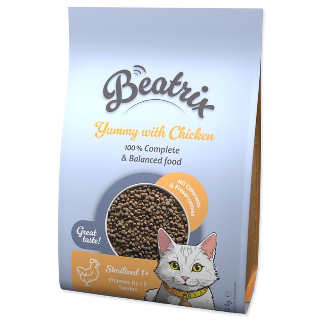 Beatrix Sterilised s kuracím mäsom 1,4 kg