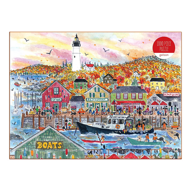Galison Puzzle Herbst am Meer 1000 Teile