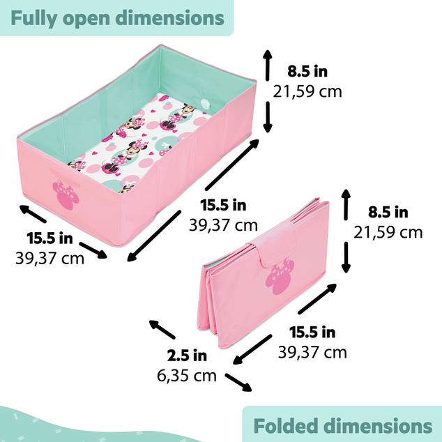 BRIGHT STARTS Sklopiva putna kada Minnie Mouse™ TuckAway™, 12m+