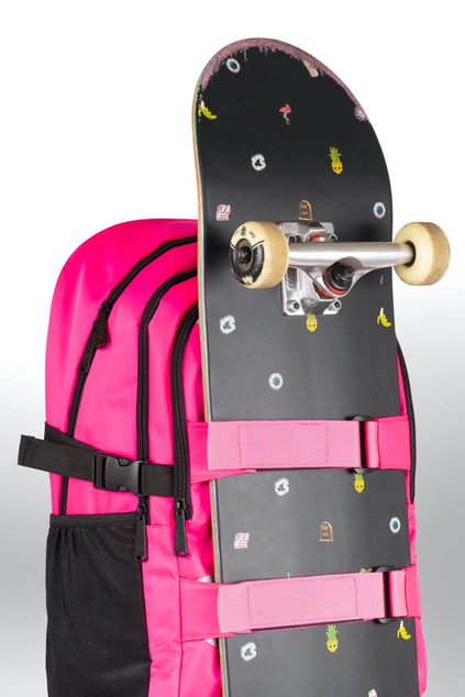 BAAGL Mochila escolar skate Pink