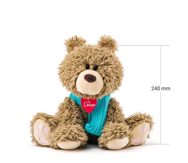 Lumpin Medveď Bariboo so šálom malý, 25cm
