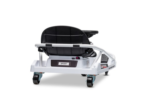 Beneo Motors Go-Kart da drift 24V, bianca, 300W Motore Brushless, Batteria al litio, Dr