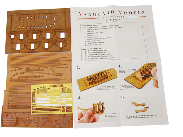 Vanguard Models Jolle čln 22" 1:64 kit