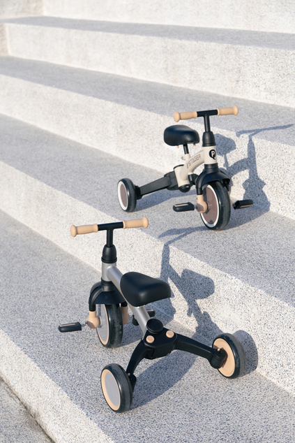 QPLAY Triciclo Stager 3 in 1 Platinum, 2-6 anni