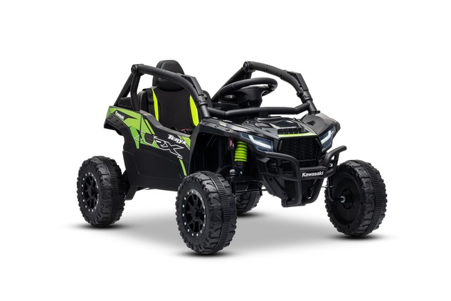 Elektrické autíčko Kawasaki TERYX KRX 1000 12V, čierne, jednomiestne, odpružená zadná nápr